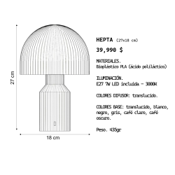 Lámpara de Mesa | Hepta
