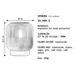 Lámpara de Mesa | Sphera