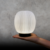 Resplandor | Lámpara Inalámbrica Recargable con Luz Regulable | bajorrelieve
