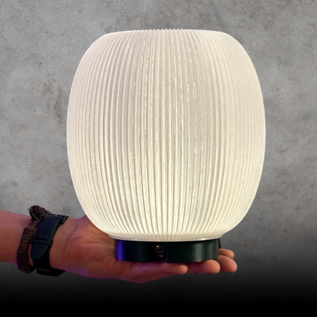 Glow | Lámpara Inalámbrica Recargable con Luz Regulable | bajorrelieve