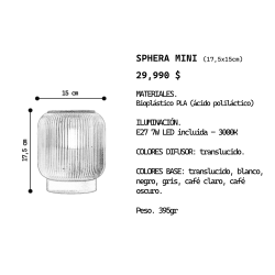 Lámpara de Mesa | Sphera Mini